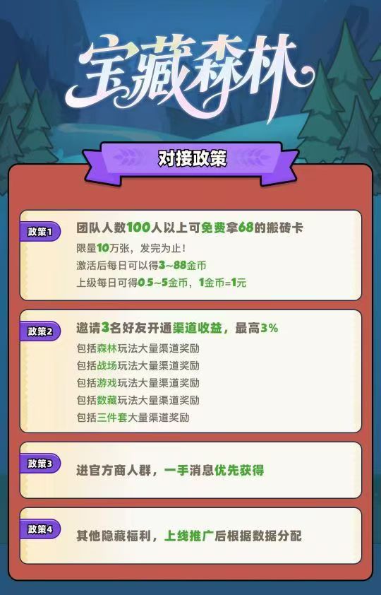 首码森林，免费送68搬砖卡，每日收益最低3米-88米，限量10万张-317首码网